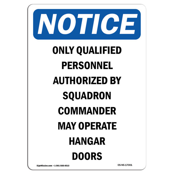 SignMission Only Qualified Personnel Authorized Sign Wayfair